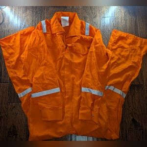 Orange Reflective Coveralls Dupont Nomex